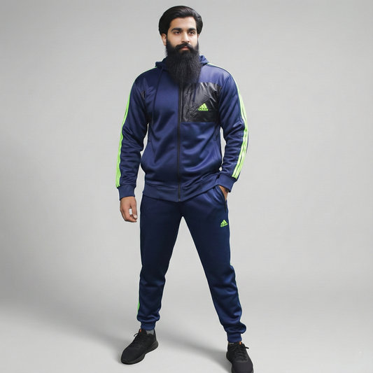 Apex Trainer 3-Stripes Classic Tracksuit Navy