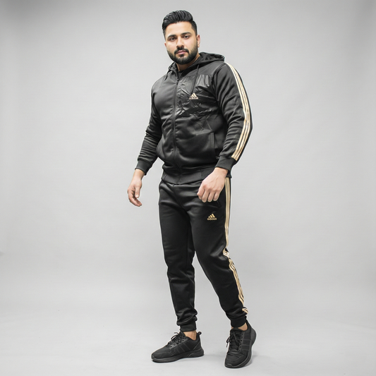 Apex Trainer 3-Stripes Classic Tracksuit Black